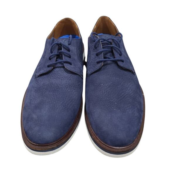 Clarks Men's Derby Lace-Up Oxford Dress Shoe Blue Size 8.5 - Picture 7 of 12
